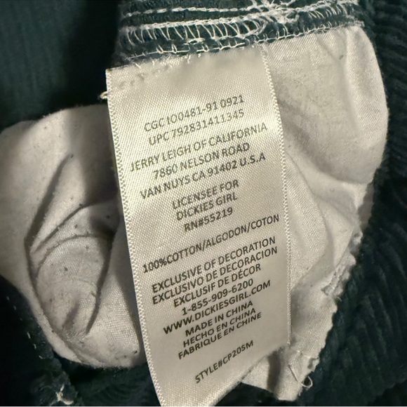 Dickies corduroy carpenter pants teal - Picture 7 of 8